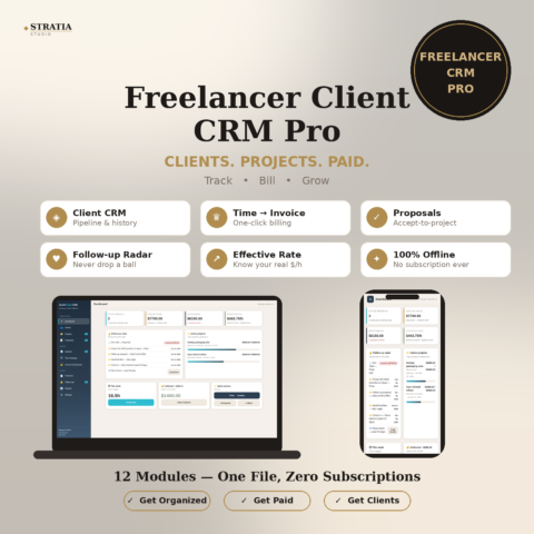 Freelancer Client CRM Pro