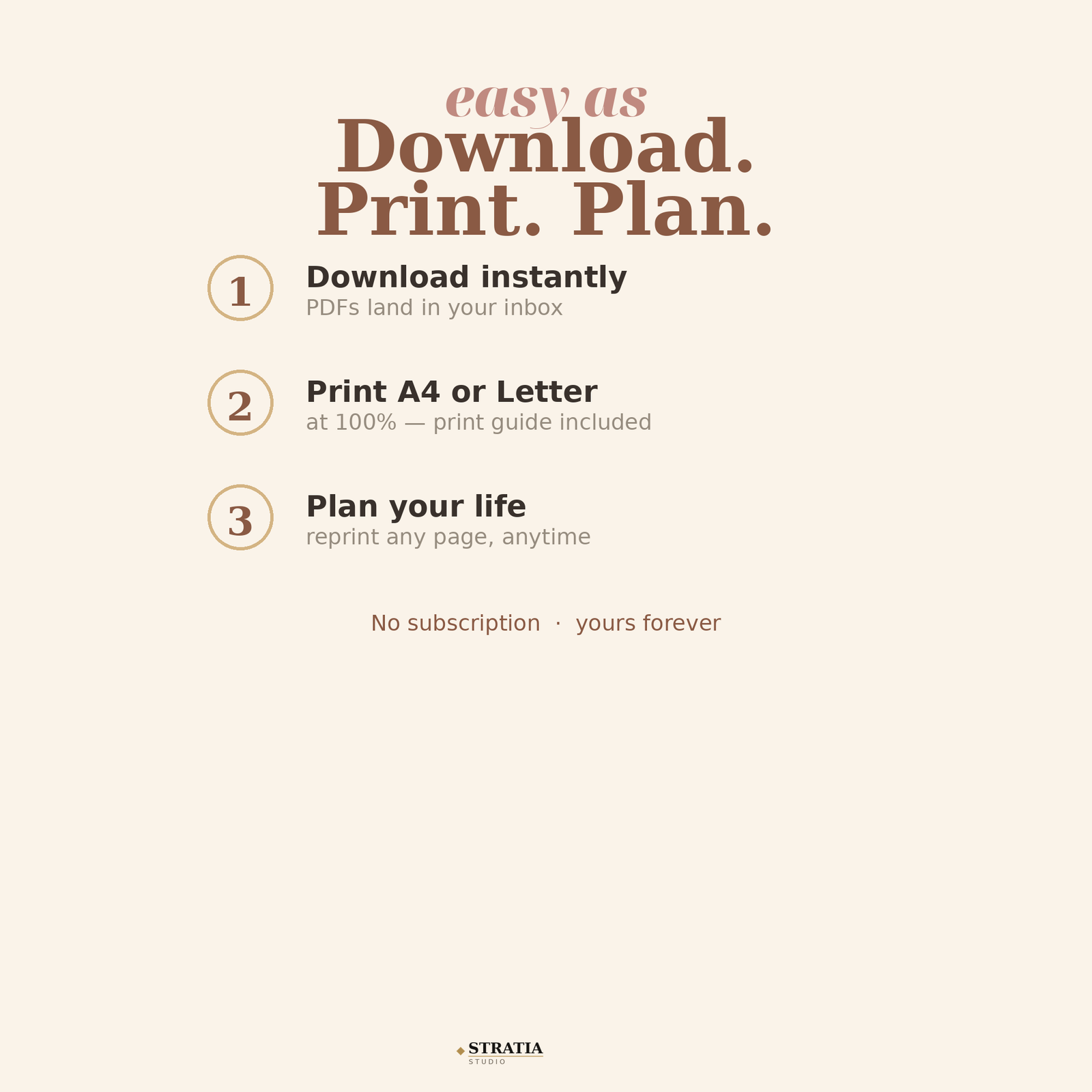Printable Planner Bundle: 12 Undated Pages — Daily, Weekly, Monthly, Budget & Habit Tracker - Image 7