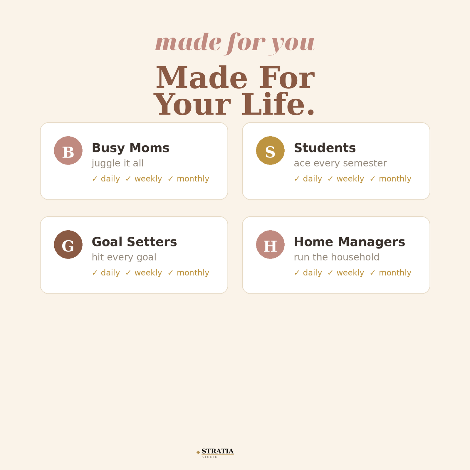Printable Planner Bundle: 12 Undated Pages — Daily, Weekly, Monthly, Budget & Habit Tracker - Image 5