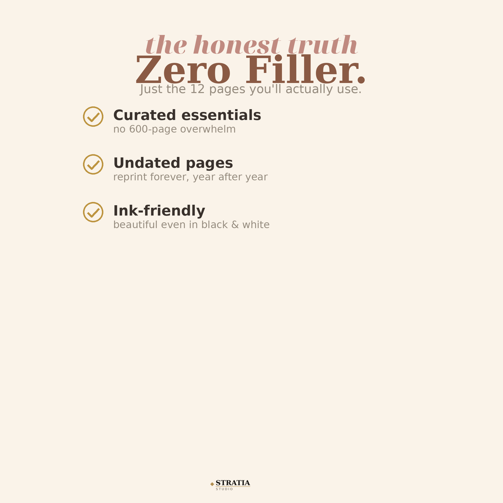 Printable Planner Bundle: 12 Undated Pages — Daily, Weekly, Monthly, Budget & Habit Tracker - Image 6