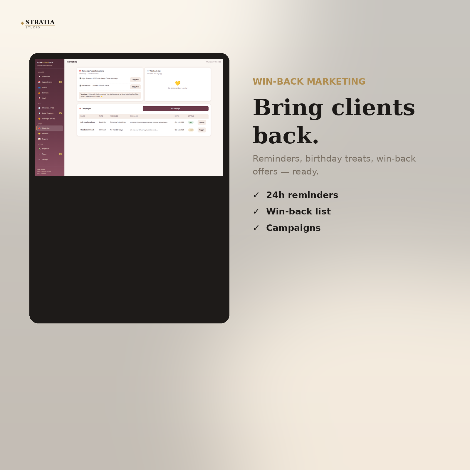 Salon & Beauty Manager Pro — Appointments, Salon CRM, Staff & Invoices - Image 4
